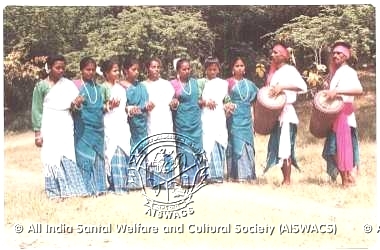 Santal Youths in Festive  Mood